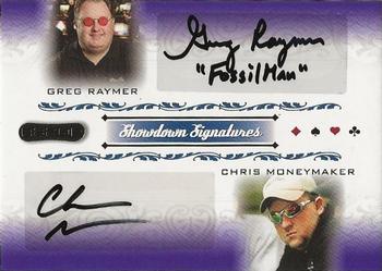 2007 Razor Poker Signature Series #SS-63 Greg Raymer / Chris Moneymaker Front